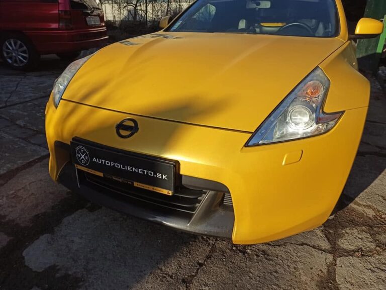 Renovácia svetlometov – žltý Nissan 370Z
